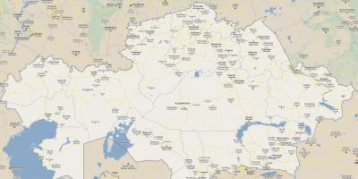 Քարտեզը Ղազախստան ճանապարհ