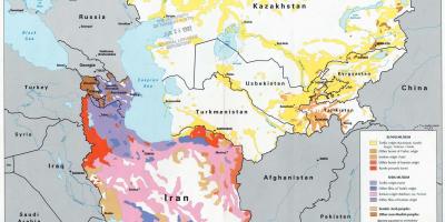 Քարտեզ Ղազախստանի կրոն